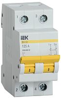 Выключатель нагрузки (мини-рубильник) ВН-32 2Р 125А | код MNV10-2-125 | IEK